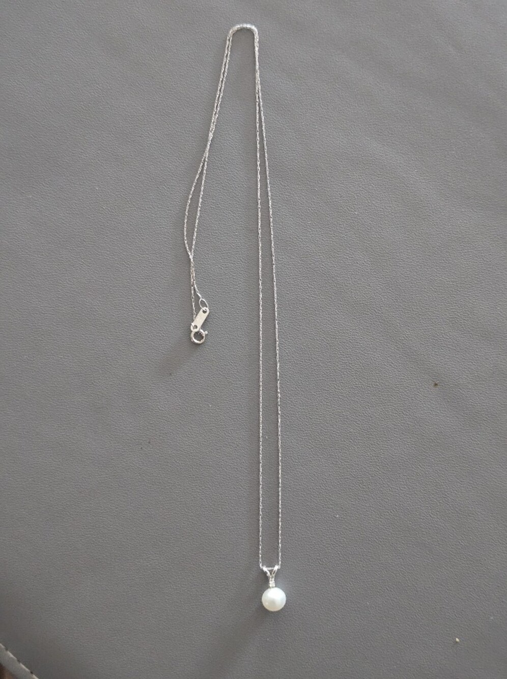 Pearl And Diamond Accent Necklace - Picture 2 of 3